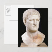 Büste von Agrippa Postkarte (Vorne/Hinten)