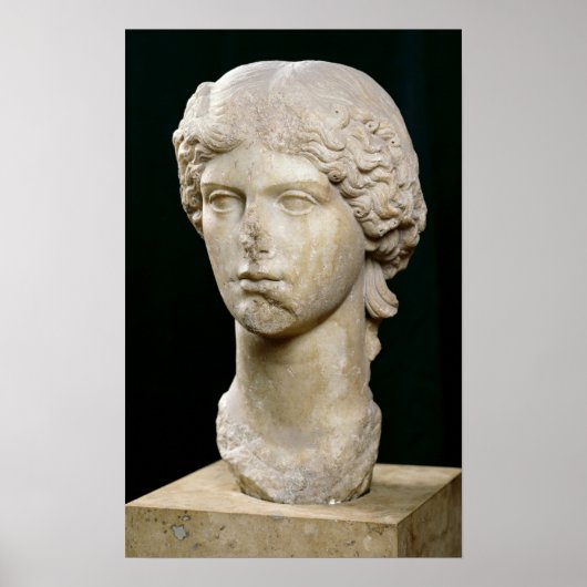 Büste von Agrippina der Ältere c.37-41 AD Poster (Vorne)