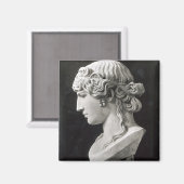 Büste von Antinous genannt "Antinous Mondragone" Magnet (Vorderseite/Rückseite)