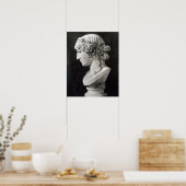 Büste von Antinous genannt "Antinous Mondragone" Poster (Küche)
