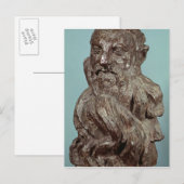 Büste von Auguste Rodin 1909 Postkarte (Vorne/Hinten)