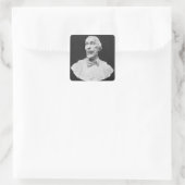 Büste von Auguste Vacquerie Quadratischer Aufkleber (Tasche)