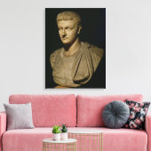 Büste von Caligula Leinwanddruck (Insitu (Wohnzimmer))