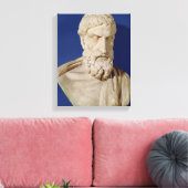 Büste von Epicurus Leinwanddruck (Insitu (Wohnzimmer))