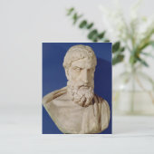 Büste von Epicurus Postkarte (Stehend Vorderseite)