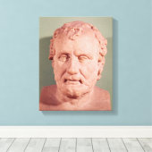 Büste von Eschinus, c.480-476 v. Chr. Leinwanddruck (Insitu (Holzboden))