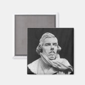 Büste von Eugene Delacroix Magnet (Vorderseite/Rückseite)
