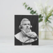 Büste von Eugene Delacroix Postkarte (Stehend Vorderseite)