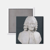 Büste von Francois Marie Arouet de Voltaire 1778 Magnet (Vorderseite/Rückseite)