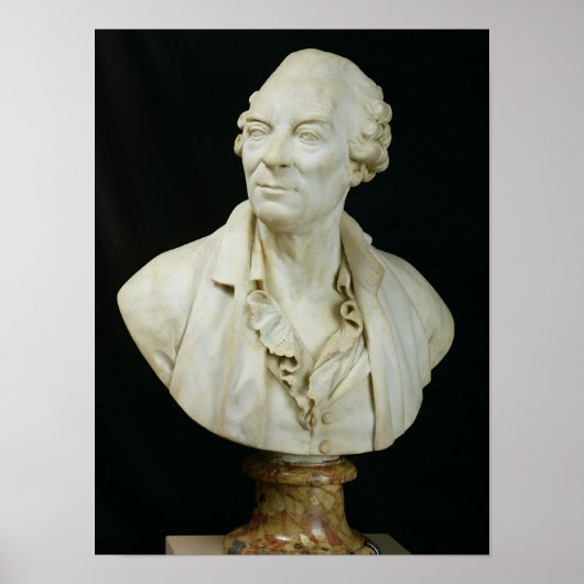 Büste von George Louis Leclerc Graf von Buffon Poster (Vorne)