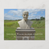 Büste von George Washington Carver, Carver Trail Postkarte (Vorderseite)