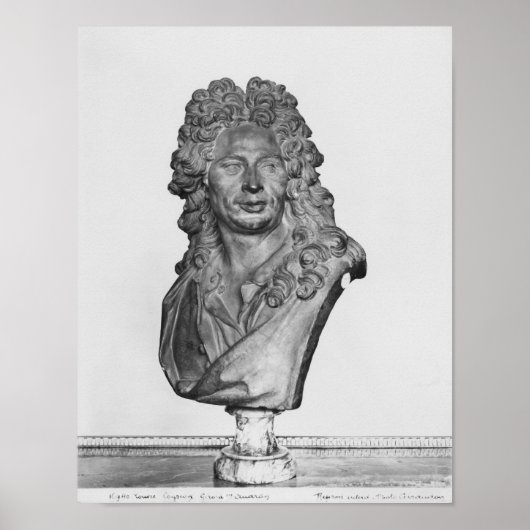 Büste von Gerard Audran Poster (Vorne)