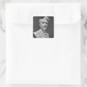 Büste von Henri Rochefort Quadratischer Aufkleber (Tasche)