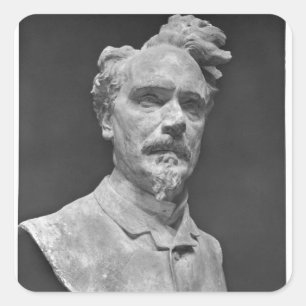 Büste von Henri Rochefort Quadratischer Aufkleber