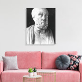 Büste von Hippokrates Leinwanddruck (Insitu (Wohnzimmer))