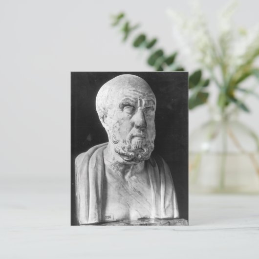 Büste von Hippokrates Postkarte (Stehend Vorderseite)