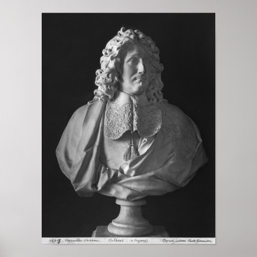 Büste von Jean-Baptiste Colbert de Torcy Poster (Vorne)