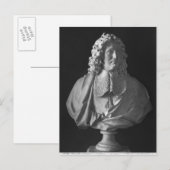 Büste von Jean-Baptiste Colbert de Torcy Postkarte (Vorne/Hinten)