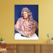Büste von Jean Baptiste Lully Leinwanddruck (Insitu (Wohnzimmer))