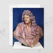 Büste von Jean Baptiste Lully Postkarte (Vorne/Hinten)