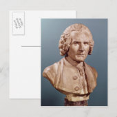 Büste von Jean-Jacques Rousseau Postkarte (Vorne/Hinten)