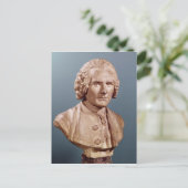 Büste von Jean-Jacques Rousseau Postkarte (Stehend Vorderseite)