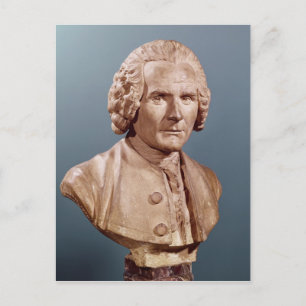 Büste von Jean-Jacques Rousseau Postkarte