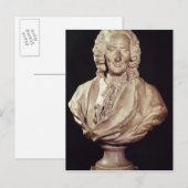 Büste von Jean-Philippe Rameau 1760 Postkarte (Vorne/Hinten)