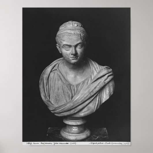 Büste von Julia Mamaea Poster (Vorne)