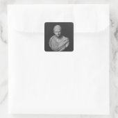 Büste von Julia Mamaea Quadratischer Aufkleber (Tasche)