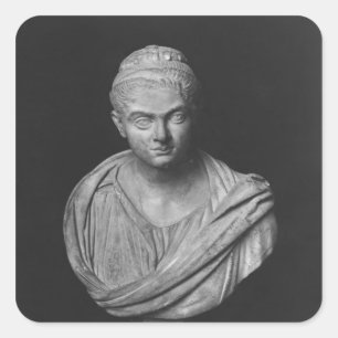 Büste von Julia Mamaea Quadratischer Aufkleber