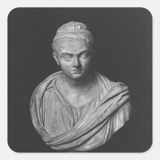 Büste von Julia Mamaea Quadratischer Aufkleber (Vorderseite)