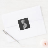 Büste von Julia Mamaea Quadratischer Aufkleber (Umschlag)