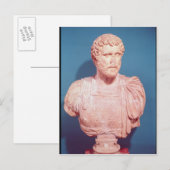 Büste von Kaiser Antoninus Pius Postkarte (Vorne/Hinten)