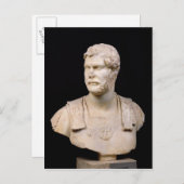 Büste von Kaiser Hadrian auf Kreta Postkarte (Vorne/Hinten)