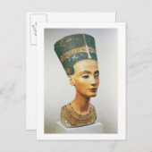 Büste von Königin Nefertiti, aus dem Studio des sc Postkarte (Vorne/Hinten)