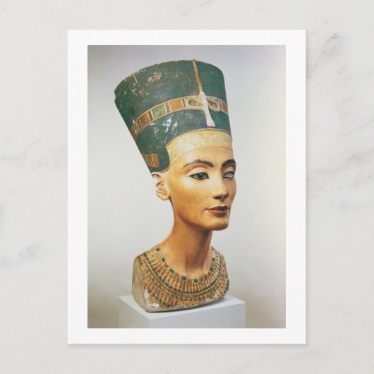 Büste von Königin Nefertiti, aus dem Studio des sc Postkarte (Vorderseite)