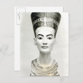 Büste von Königin Nefertiti Postkarte (Vorne/Hinten)