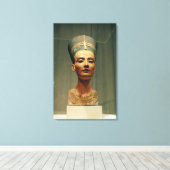 Büste von Königin Nefertiti, Vorderansicht Leinwanddruck (Insitu (Holzboden))