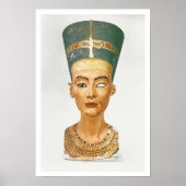 Büste von Königin Nefertiti, Vorderansicht, von de Poster (Vorne)