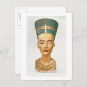 Büste von Königin Nefertiti, Vorderansicht, von de Postkarte (Vorne/Hinten)