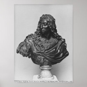Büste von Louis II. Prinz von Bourbon Poster