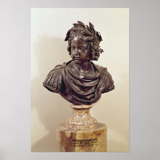 Büste von Louis XIV als Kind Poster (Vorne)