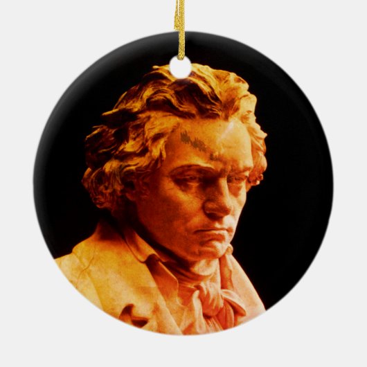 Büste von Ludwig Keramik Ornament (Hinten)