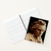 Büste von Ludwig van Beethoven Notizblock (Innenseite)