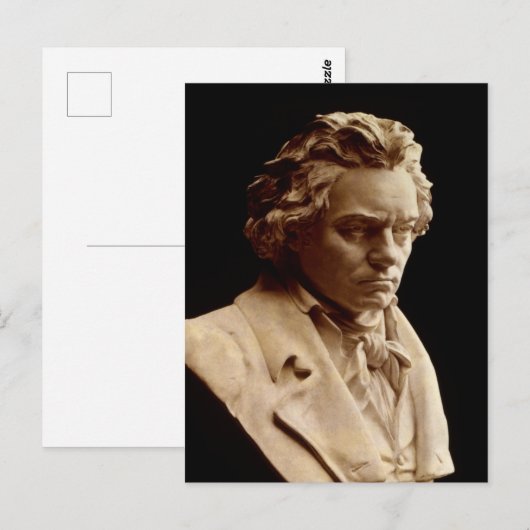 Büste von Ludwig van Beethoven Postkarte (Vorne/Hinten)