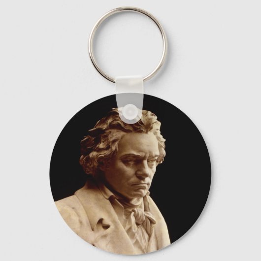 Büste von Ludwig van Beethoven Schlüsselanhänger (Vorderseite)