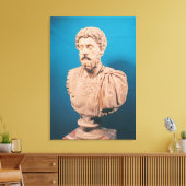 Büste von Marcus Aurelius Leinwanddruck (Insitu (Wohnzimmer))