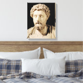 Büste von Marcus Aurelius Leinwanddruck (Insitu (Schlafzimmer))