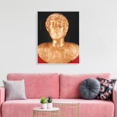 Büste von Marcus Aurelius Leinwanddruck (Insitu (Wohnzimmer))